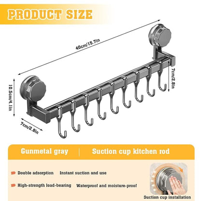 No Drill Kitchen Utensil Rack