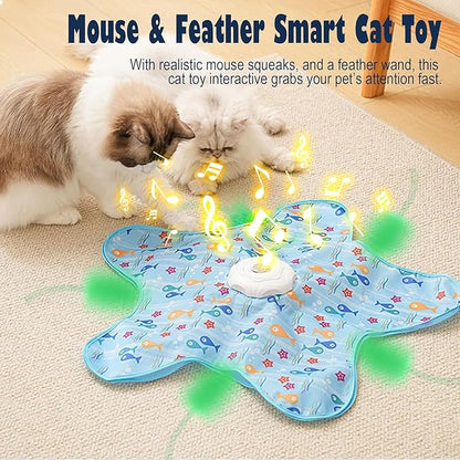 Rechargeable Cat Toy - Automatic Moving Feather