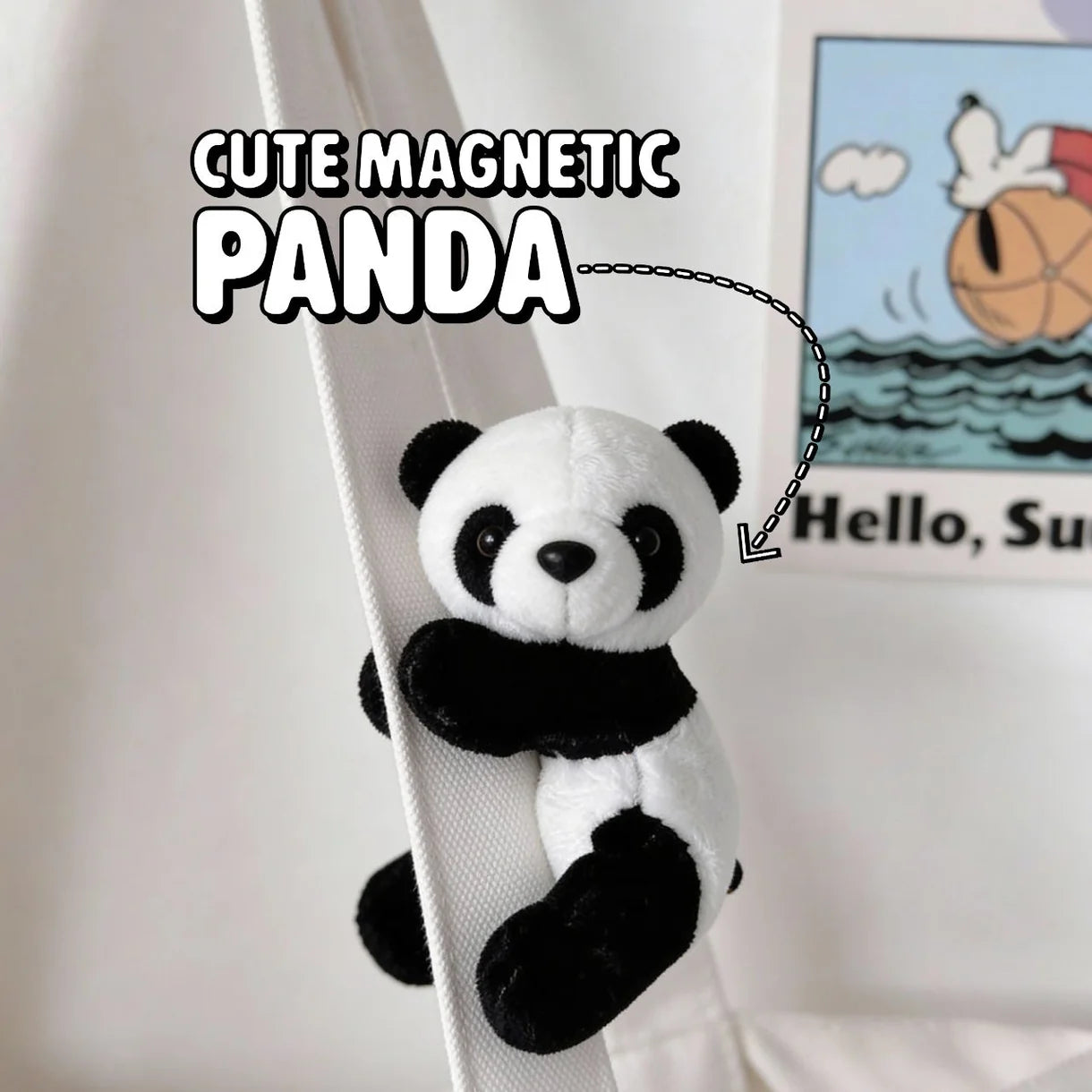 Cute Magnetic Panda ( Stuffed )